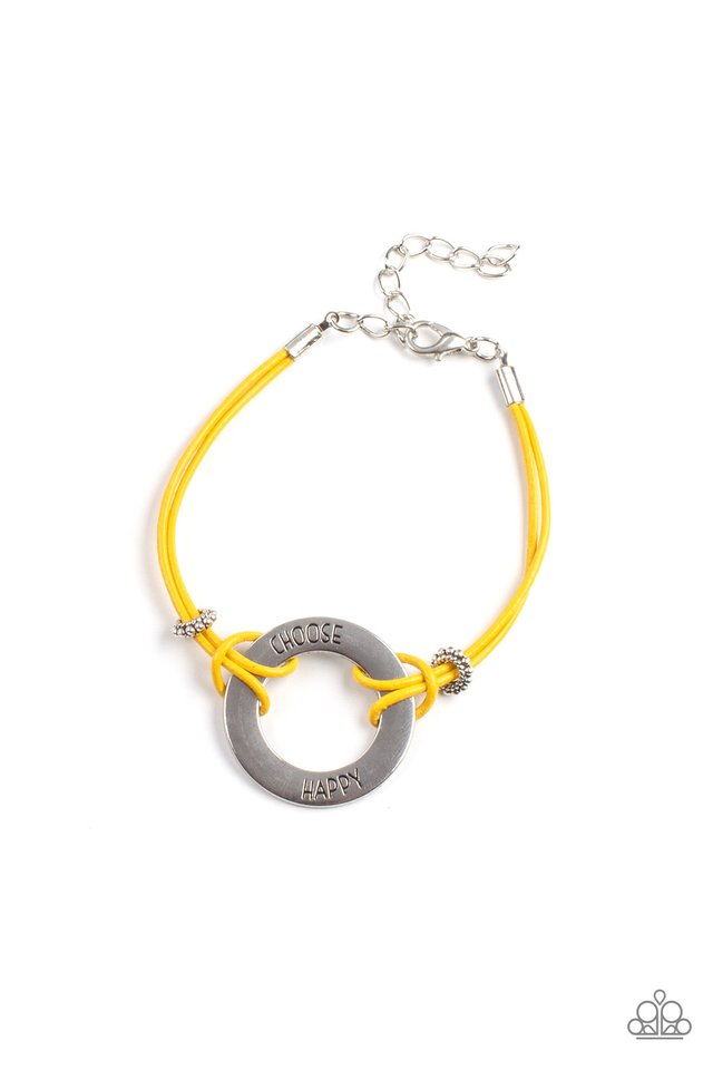 Choose Happy Yellow Urban Bracelet