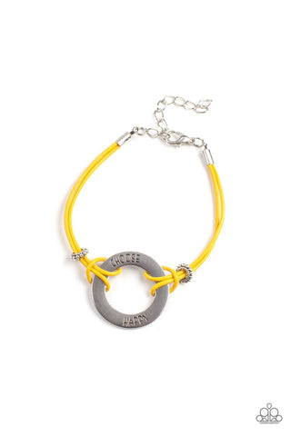 Choose Happy Yellow Urban Bracelet