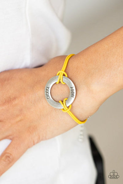 Choose Happy Yellow Urban Bracelet