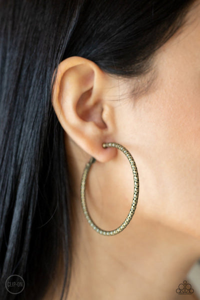 Subtly Sassy Brass Clip-On Earring