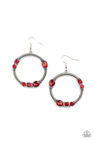 Glamorous Garland Red Earring