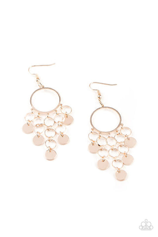 Cyber Chime Rose Gold Earring