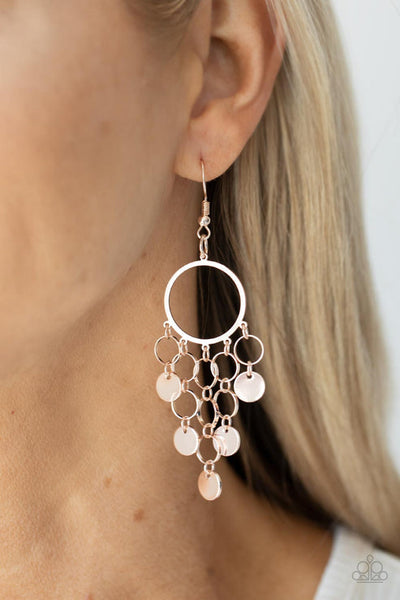 Cyber Chime Rose Gold Earring