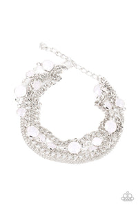 Glossy Goddess White Bracelet