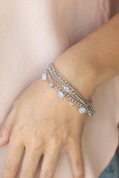 Glossy Goddess White Bracelet