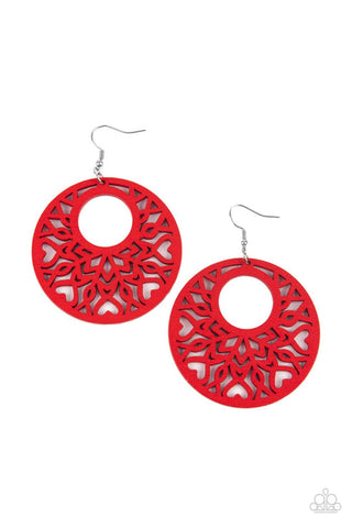 Tropical Reef Red Earring