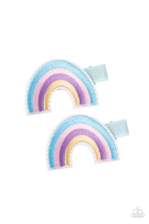 Follow Your Rainbow Blue Hair Clip