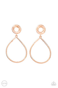 Fairytale Finish Copper Clip-On Earring