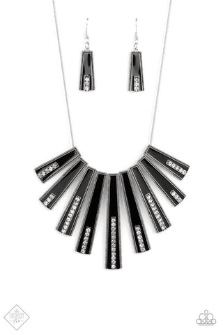 FAN-tastically Deco Black Necklace