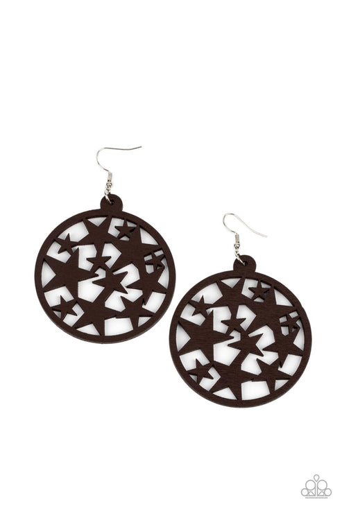 Cosmic Paradise Brown Earring