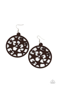 Cosmic Paradise Brown Earring