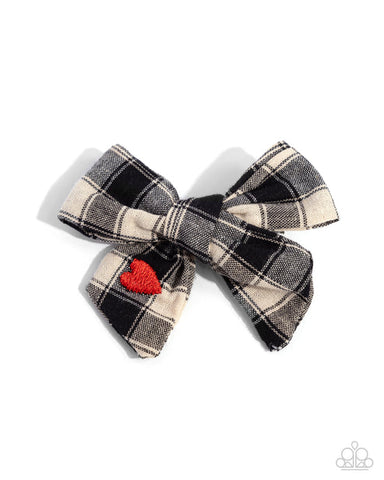 Plaid Picnic Black Hair Clip