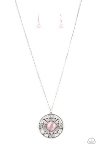 Celestial Compass Pink Necklace