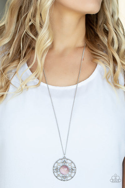 Celestial Compass Pink Necklace