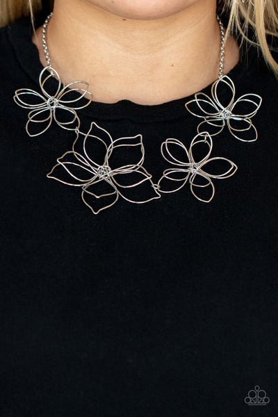 Flower Garden Fashionista Silver Necklace