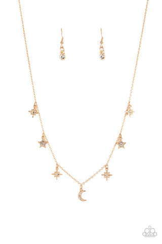 Cosmic Runway Gold Necklace