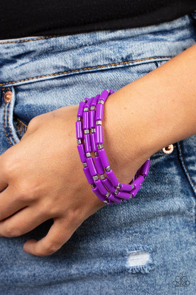 Radiantly Retro Purple Bracelet