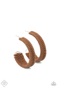 Rural Guru Brown Hoop Earring