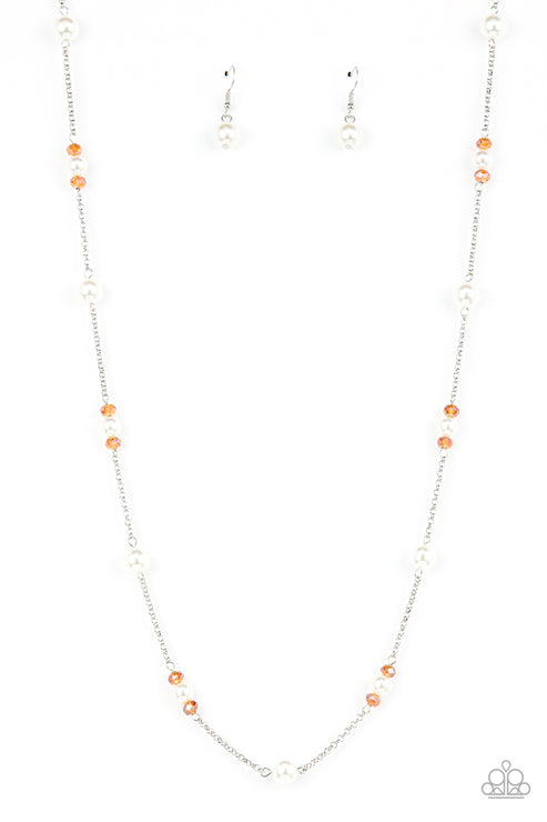 Keep Your Eye On The BALLROOM Orange Necklace