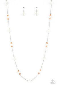 Keep Your Eye On The BALLROOM Orange Necklace