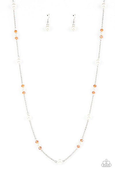 Keep Your Eye On The BALLROOM Orange Necklace