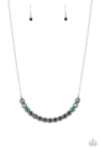 Throwing SHADES Blue Necklace