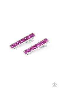 For All The World To SEQUIN Purple Hair Clip