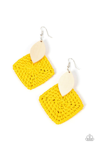 Sabbatical WEAVE Yellow  Earring