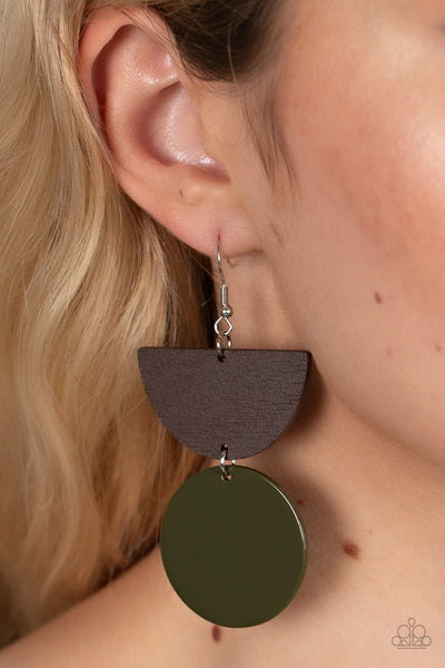 Beach Bistro Green Earring