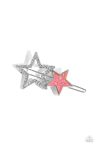 Stellar Shine Pink Hair Clip