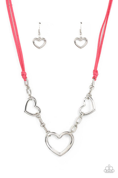Fashionable Flirt Pink Necklace