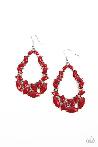 Tenacious Treasure Red Earring