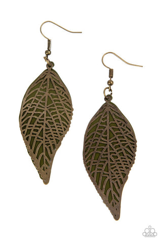 Leafy Luxury Green Earring