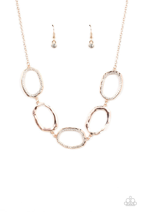 Gritty Go-Getter Rose Gold Necklace