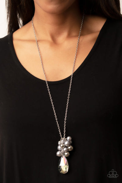 Drip Drop Dazzle Silver Necklace