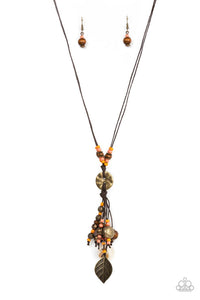 Knotted Keepsake Orange Necklace