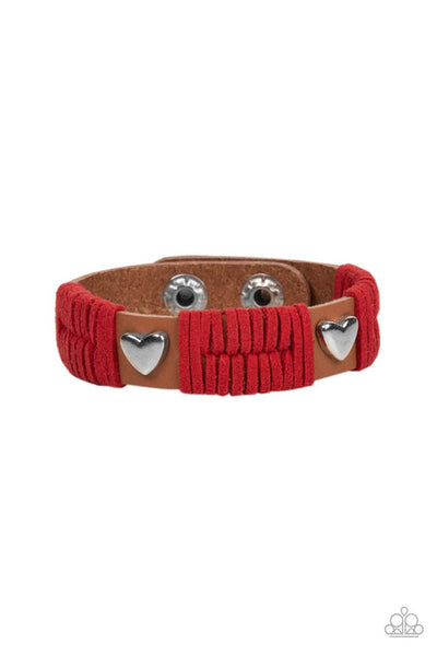 Lusting For Wonderlust Red Urban Bracelet