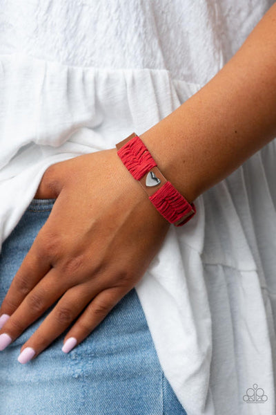 Lusting For Wonderlust Red Urban Bracelet