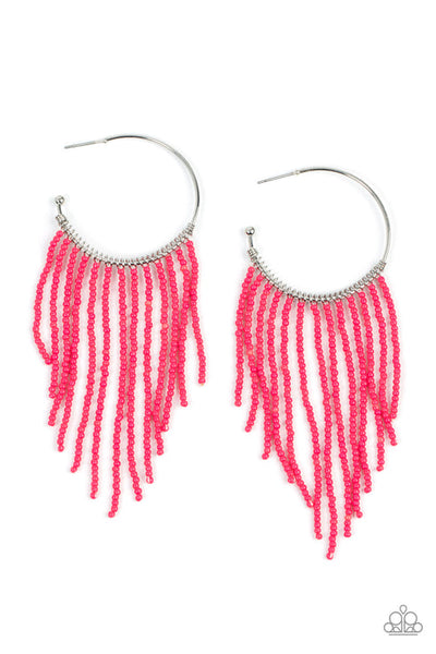 Saguaro Breeze Pink Hoop Earring