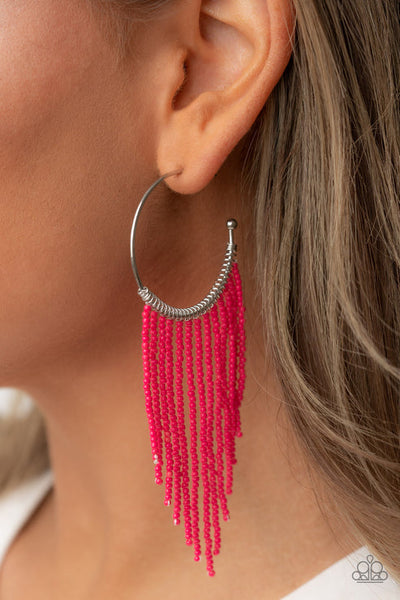 Saguaro Breeze Pink Hoop Earring