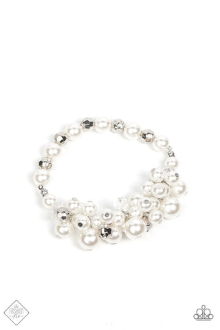 Elegantly Exaggerated White Bracelet