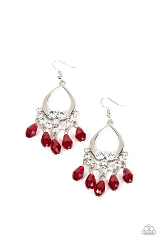 Famous Fashionista Red Earring