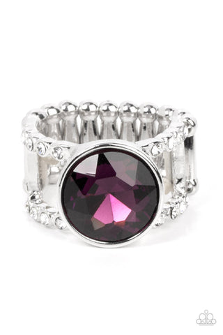 High Roller Sparkle Purple Ring