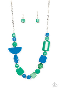 Tranquil Trendsetter Green Necklace