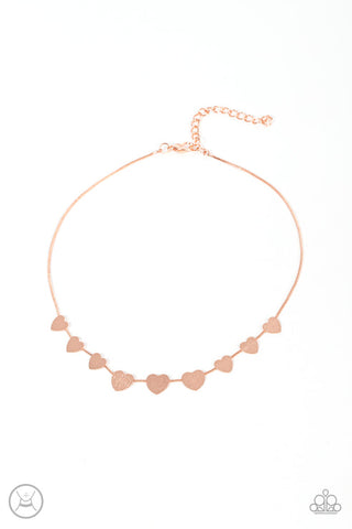 Dainty Desire Copper Choker Necklace