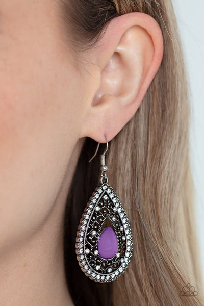 Cloud Nine Couture Purple Earring