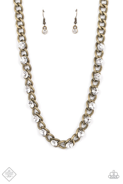 Major Moxie Brass Necklace