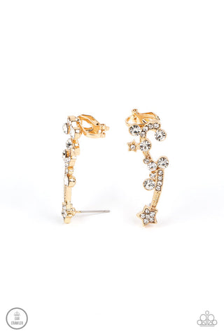 Astral Anthem Gold Post Earring