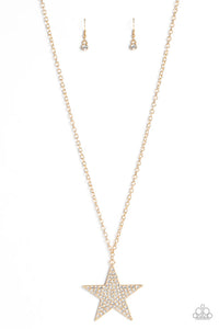 Rock Star Sparkle Gold  Necklace