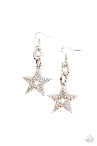 Cosmic Celebrity White Earring